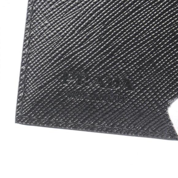 PRADA Black Leather Saffiano Card Holder - Picture 5 of 7
